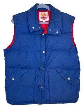 Vintage Sun Down Puffer Vest  Hiking Gorpcore Outdoors Snap Pockets USA Made